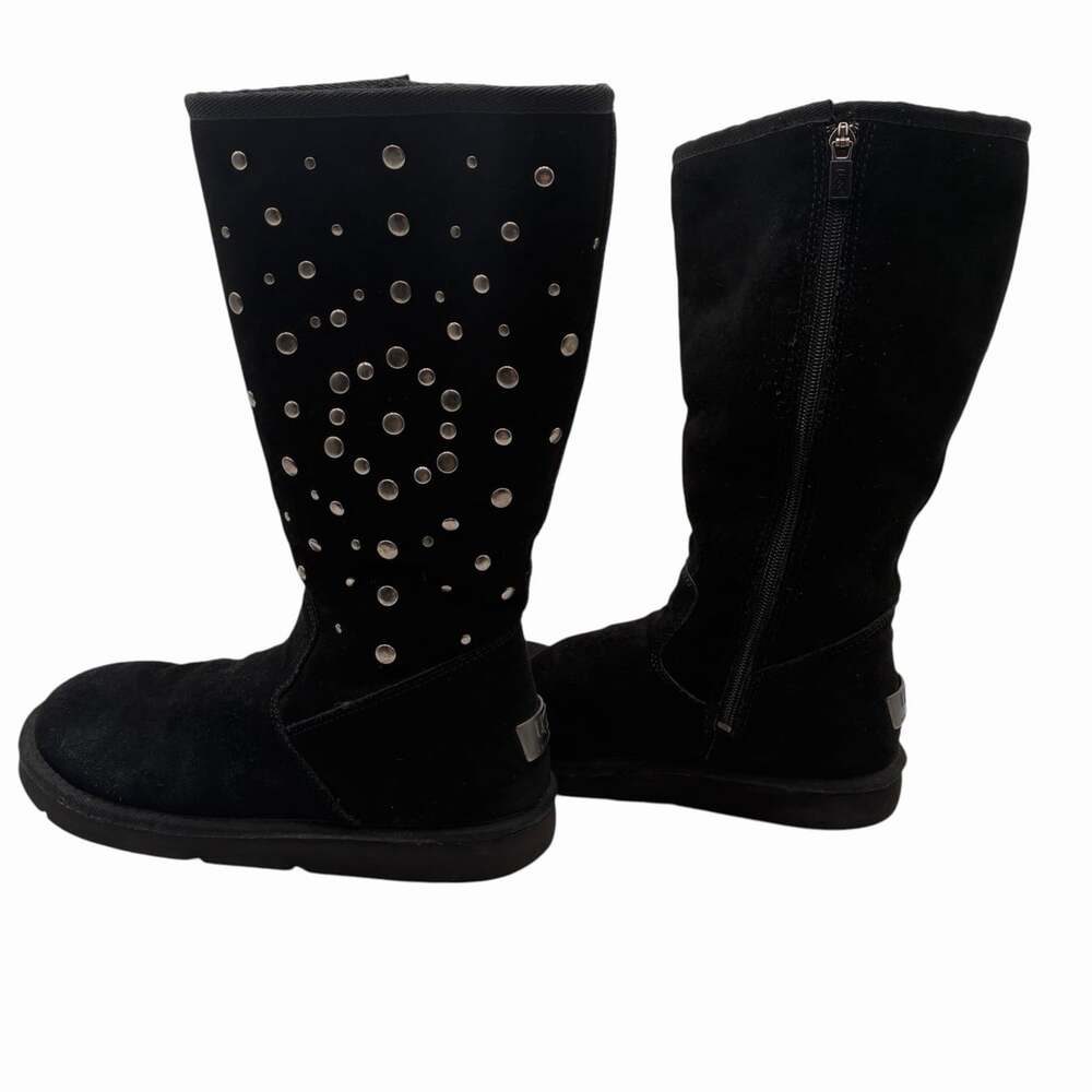 UGG Australia Rock Star Silver Studded Tall Winter Boots Grey 1006216 Size 7 - Picture 9 of 16